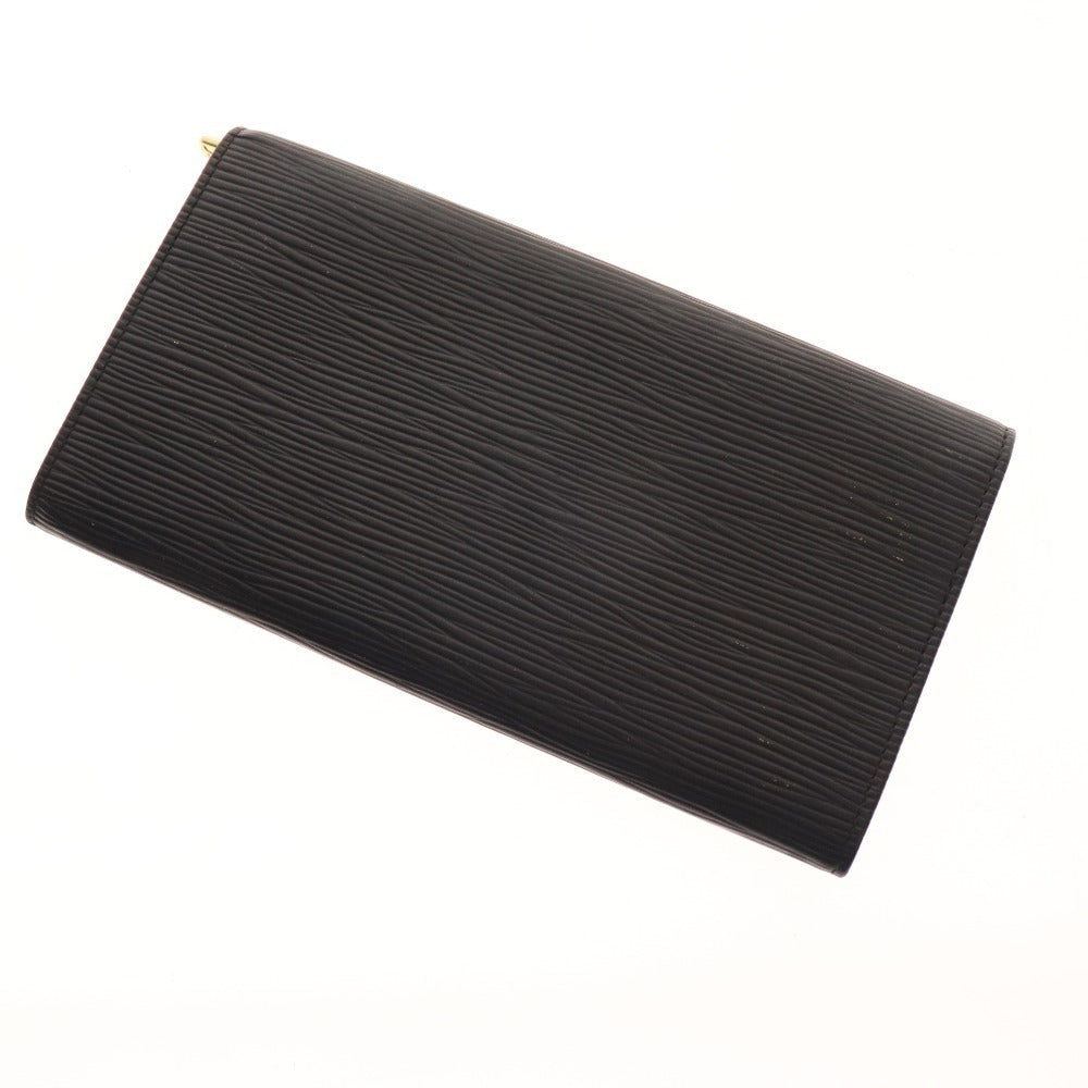 ■ ルイヴィトン 長財布 二つ折り ウォレット エピ ポルトフォイユ サラ メンズ ノワール ブラック