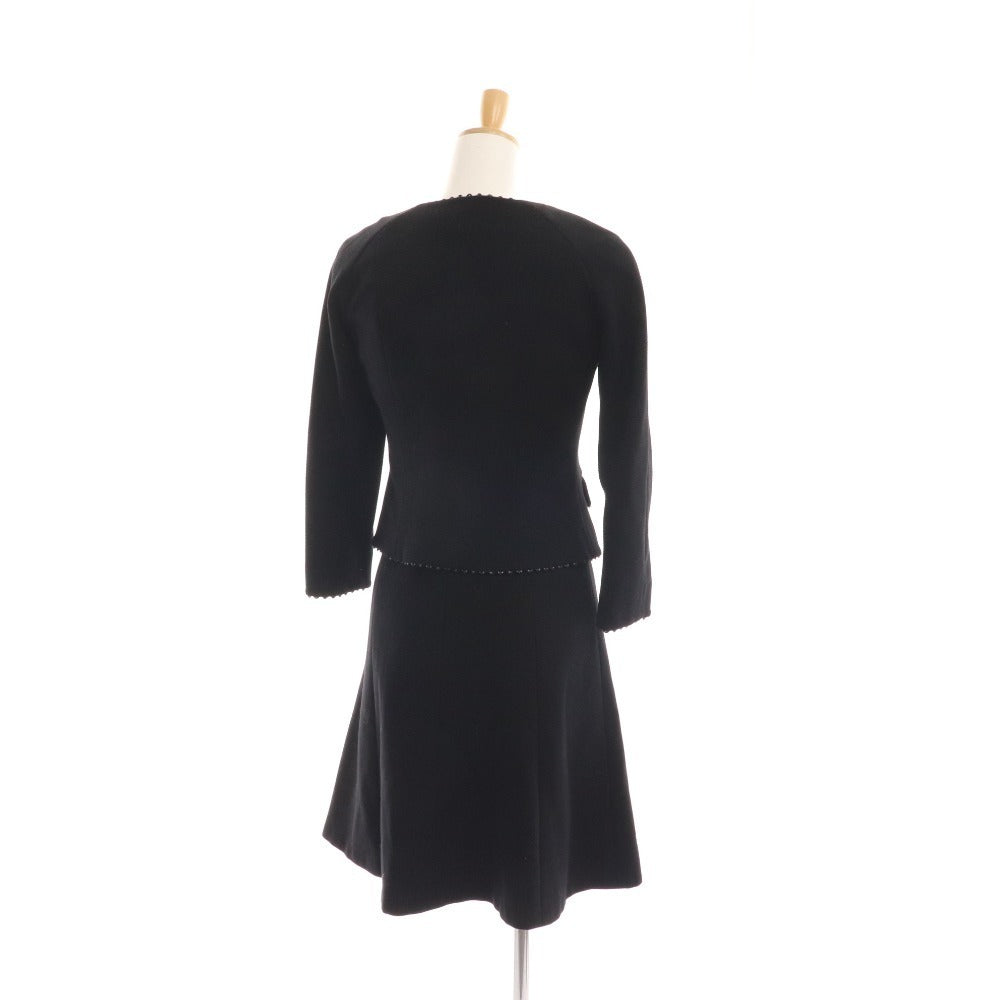 ■ ハロッズ セットアップ スーツ ワンピース ジャケット ブレザー リボン ドット レディース 1 bブラック