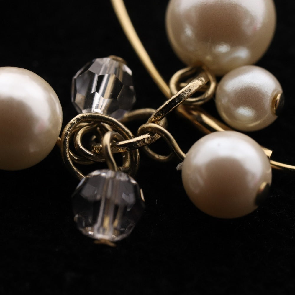 ■ アガット ピアス フープピアス ハート パール アクセサリー レディース ゴールド