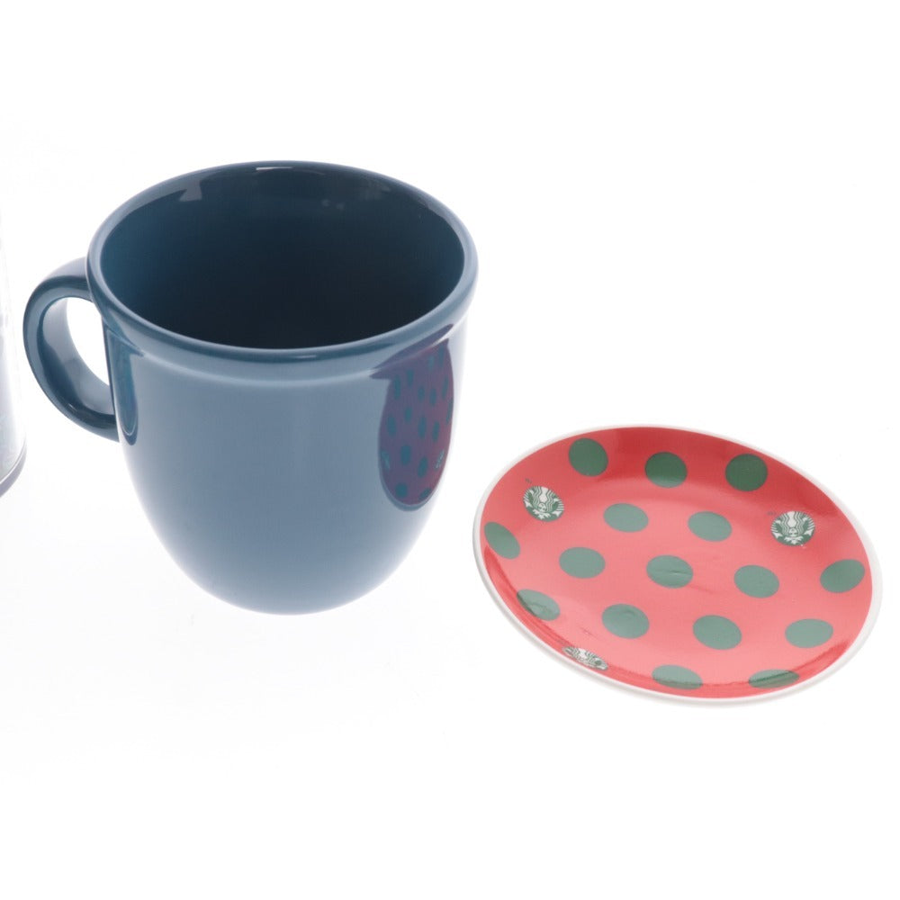 ■ スターバックス タンブラー マグカップ 小皿 4点セット まとめ売り ハロウィン クリスマス アニバーサリー2017 ブルー オレンジ 未使用