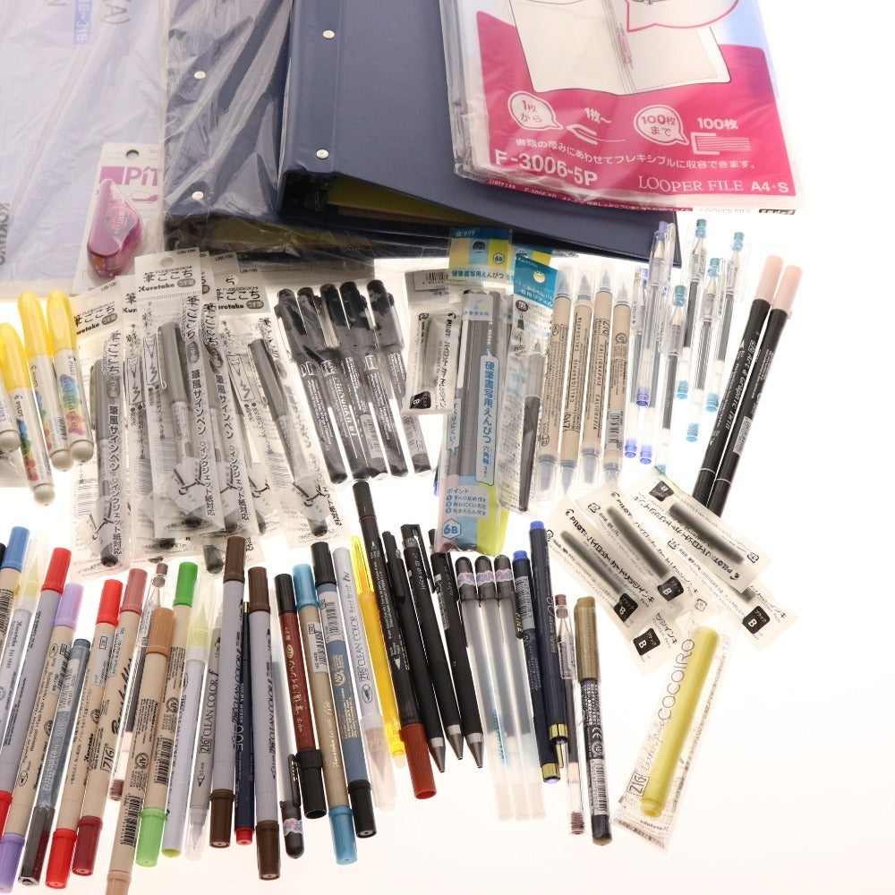 ■ 文房具 大量セット まとめ売り 約6Kg ボールペン シャーペン 消しゴム 筆記用具 ペンマーカー 等 事務用品 未使用含む