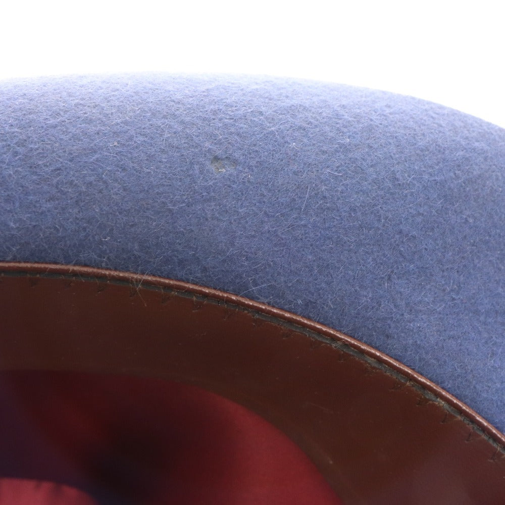 ■ ボルサリーノ 中折れハット 帽子 アレッサンドリア ラビットファー メンズ 59 ネイビー