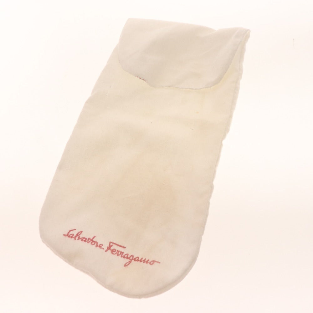 ■ サルヴァトーレ フェラガモ パンプス シューズ 靴 オードリー ベルトストラップ レディース 9 1/2 エナメル レッド 付属品付き