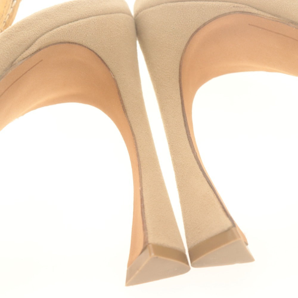 ■ ALEXANDRE BIRMAN アレクサンドルバーマン サンダル 靴 アラナ ビジュー レディース 35 (22~22.5cm相当) ベージュ系 付属品付き