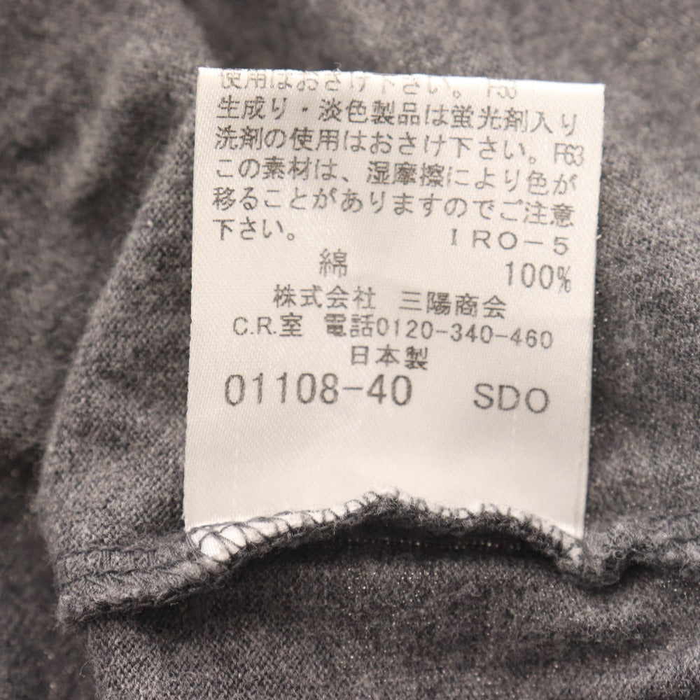 ■ バーバリーブラックレーベル Tシャツ 長袖 トップス ホース刺繍 綿 レディース 3 グレー ピンク