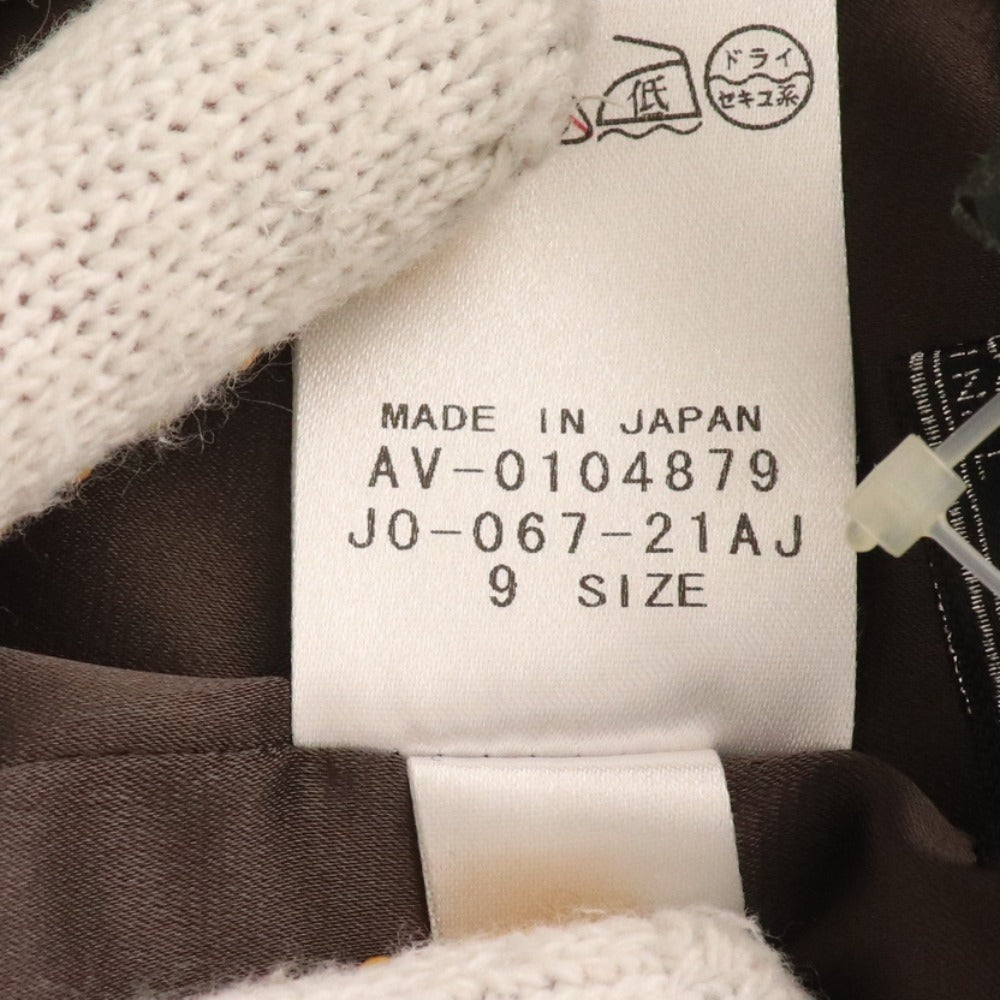 ■ レリアン スーツ セットアップ ジャケット スカート レディース 9 パープル ブラウン タグ付き 未使用