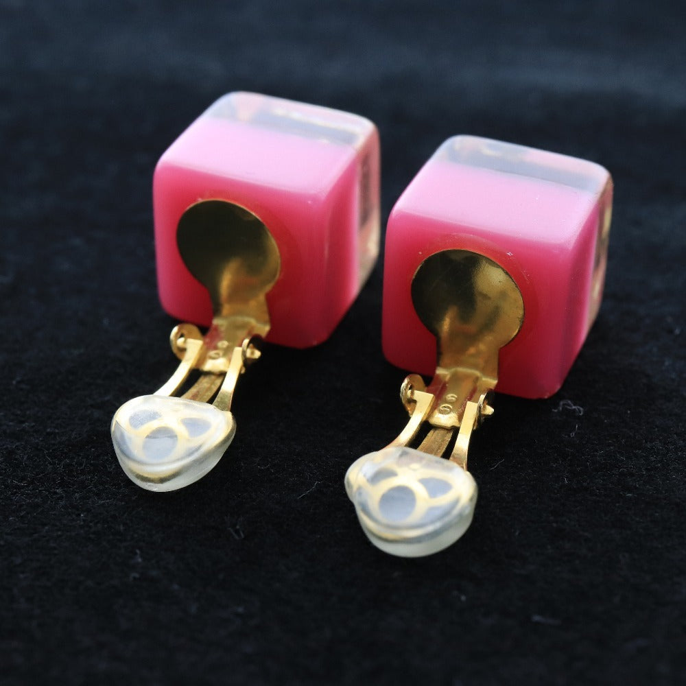 ■ ルイヴィトン イヤリング ピアス 2点セット カスタム 1点モノ イチゴ モノグラム ゴールド レッド ピンク レディース カスタマイズ