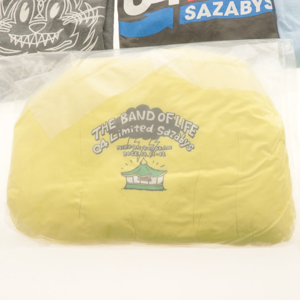 ■ 04 Limited Sazabys Goods 12-item set: T-shirt/ARW/PLOT/Penguin/College/Gard Game/Cushion/Can Badge/Rubber Band, etc.