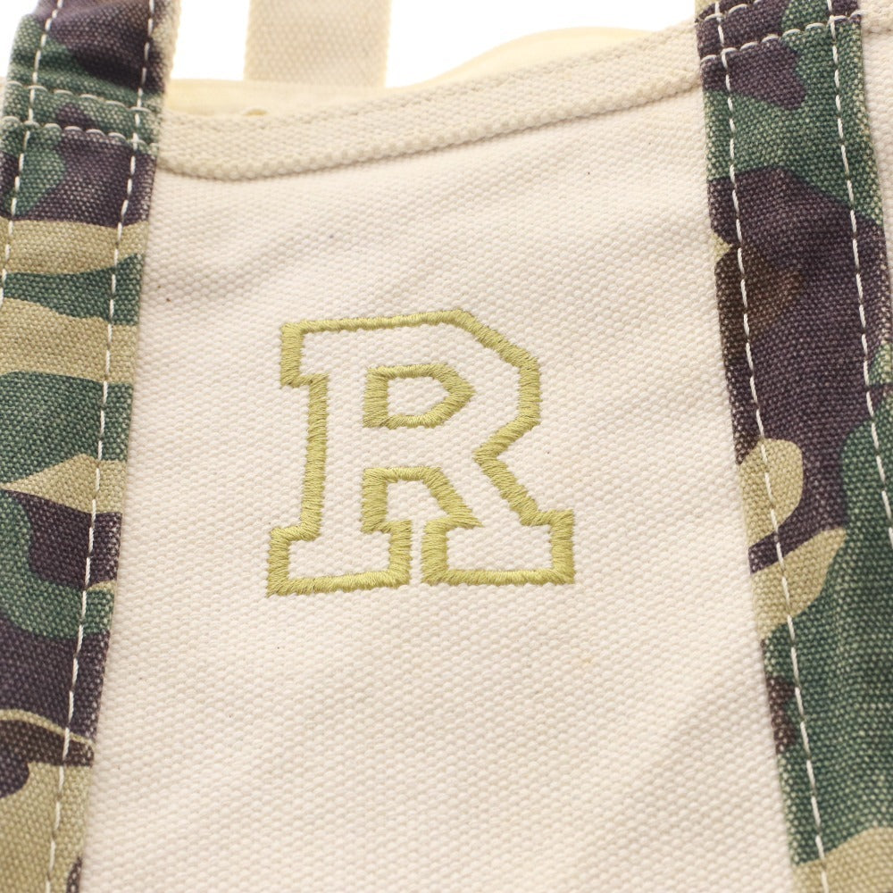 ■ L.L.BEAN ハンドバッグ ショルダー 2way 鞄 迷彩柄 イニシャルR 刺繍 コットン メンズ レディース アイボリー カーキ ブラウン 等