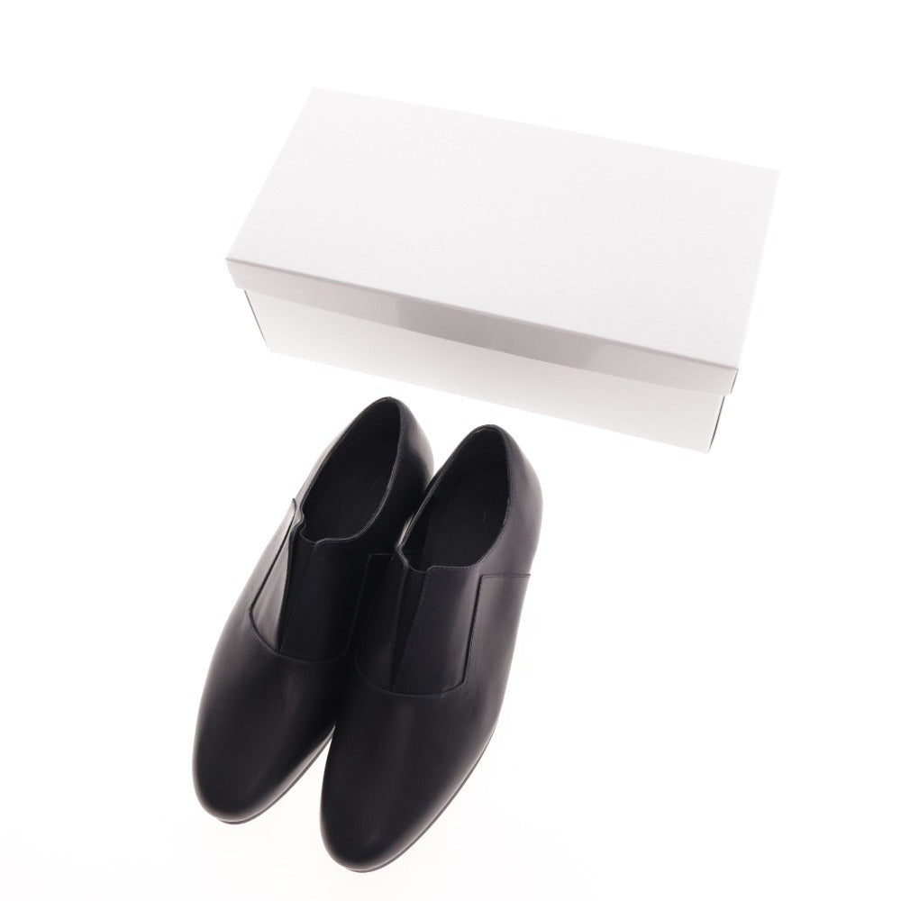 ■ イシュム スリッポン ローファー 靴 オックスフォード 革靴 日本製 レディース 36 ブラック レザー ベビーバッファロー革 箱付き