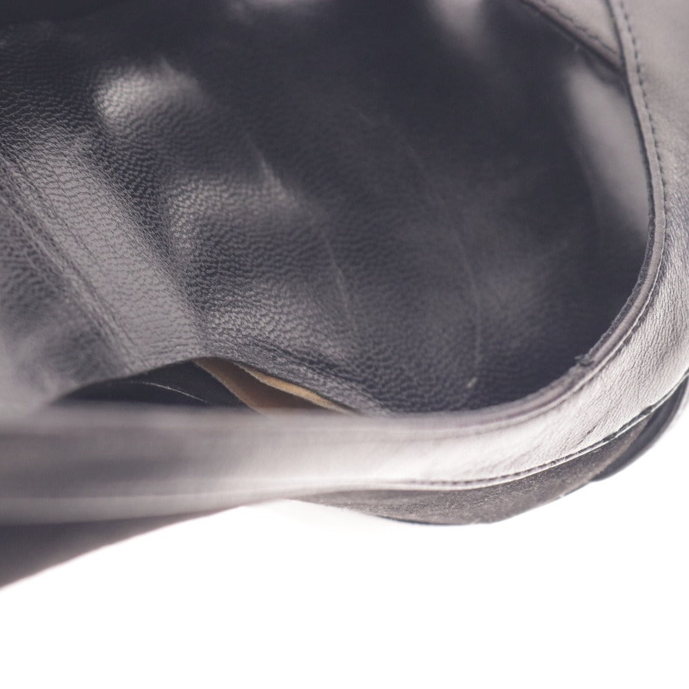 ■ セリーヌ パンプス 靴 シューズ ミュール チャンキーヒール オープントゥ レディース 36 1/2 ブラック