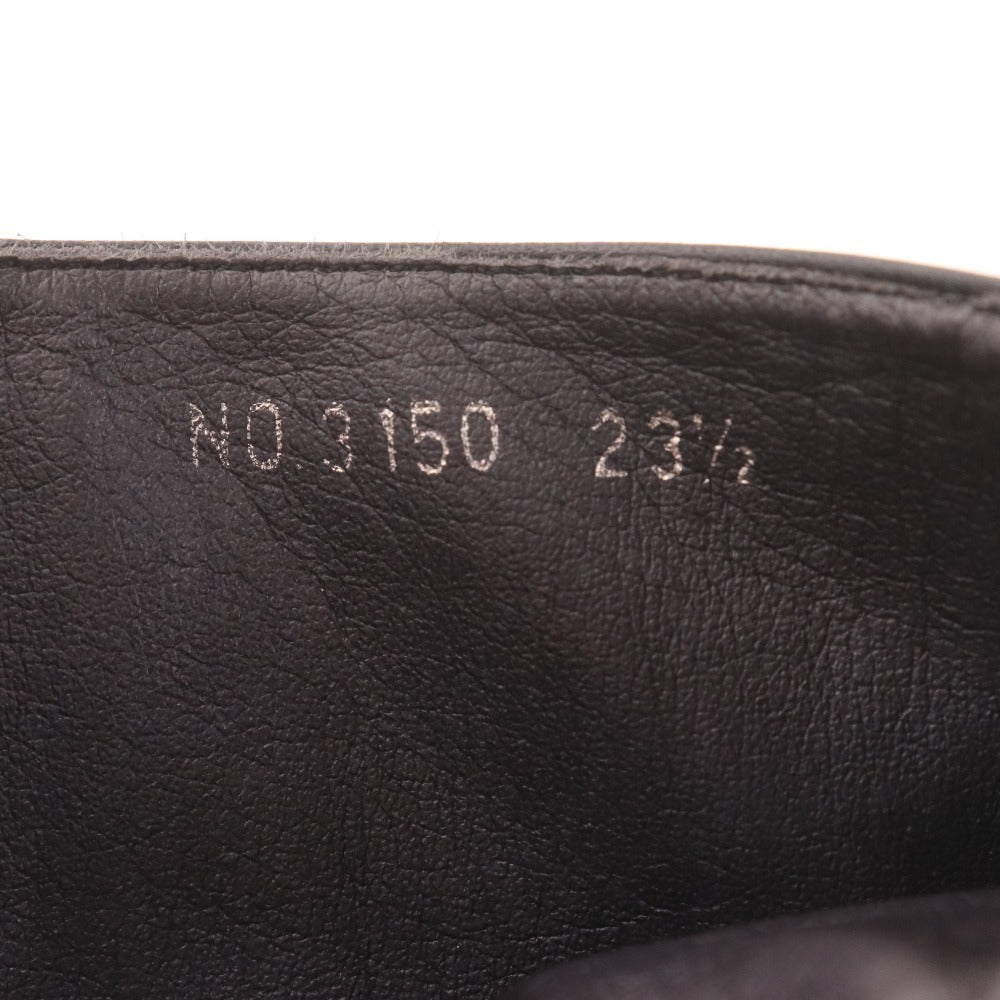 ■ country view カントリービュー ロングブーツ 革靴 レザー プルオン レディース 23.5 ブラック