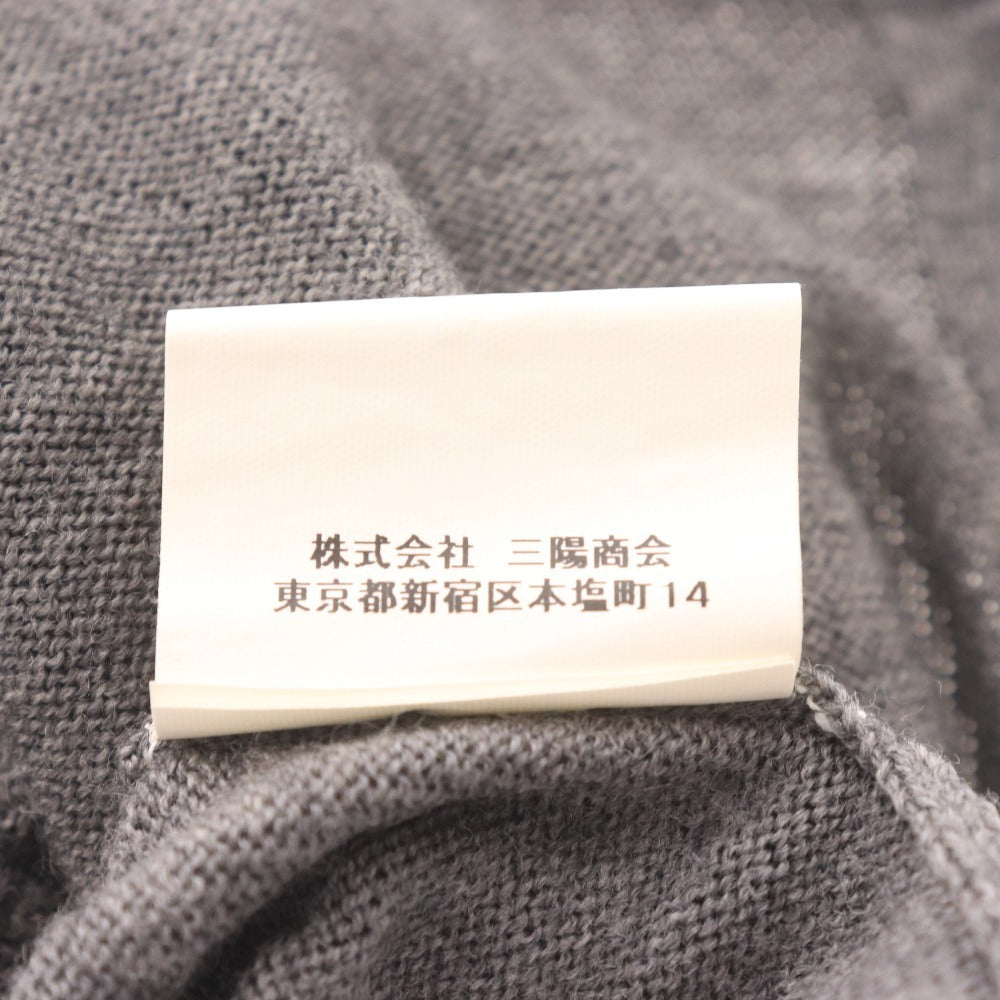 ■ EZ BY ZEGNA エルメネジルド ゼニア カーディガン 長袖 トップス アウター 襟 メンズ レディース 実寸Sサイズ相当 グレー