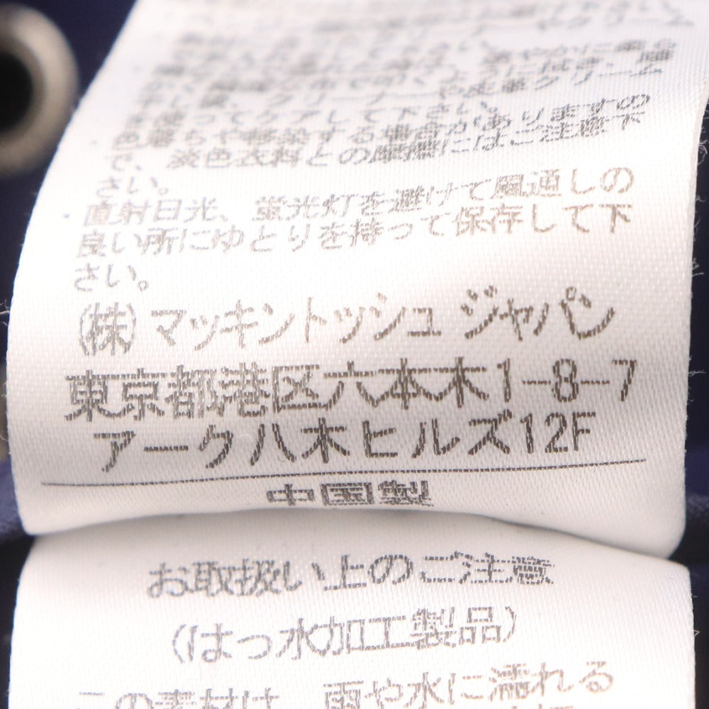 ■ Traditional Weatherwear ジャケット コート 長袖 アウター 襟 フード取り外し可 撥水加工 ボタン ロゴ メンズ 36 (S~M相当) ネイビー