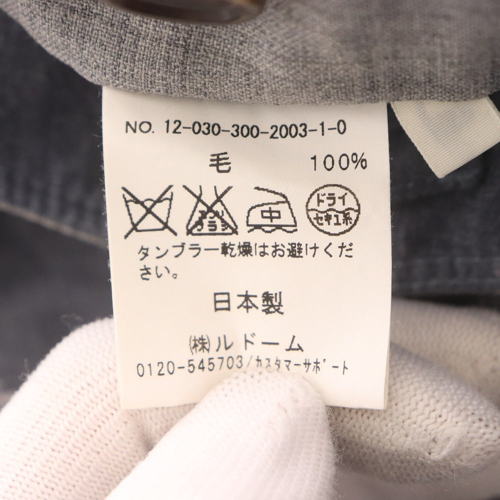 ■ EDIFICE エディフィス スラックスパンツ ボトムス 総柄 日本製 メンズ 44 (Mサイズ相当) ライトグレー