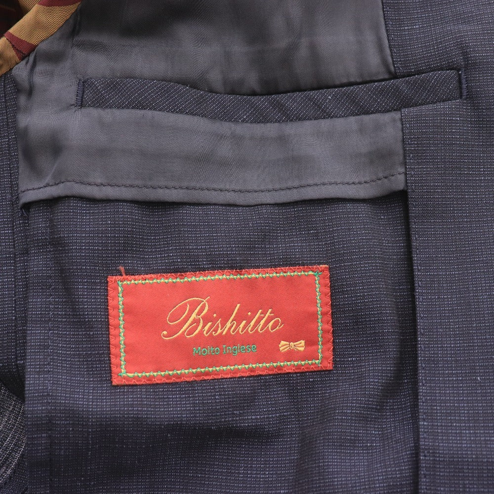 ■ HAVANA Marzotto ハバナ マルゾット スーツ セットアップ 上下 長袖 ジャケット アウター 46-8Drop S~M ボトムス パンツ S ネイビー系