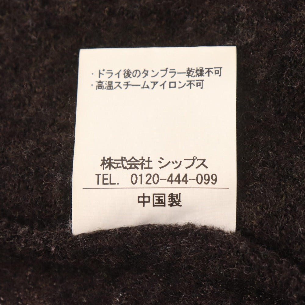 ■ SHIPS JET BLUE Ships Tailored Jacket, Long Sleeve, Outerwear, Collar, Front Buttons, Interior Stripe Pattern, Men's, Size M, Dark Brown