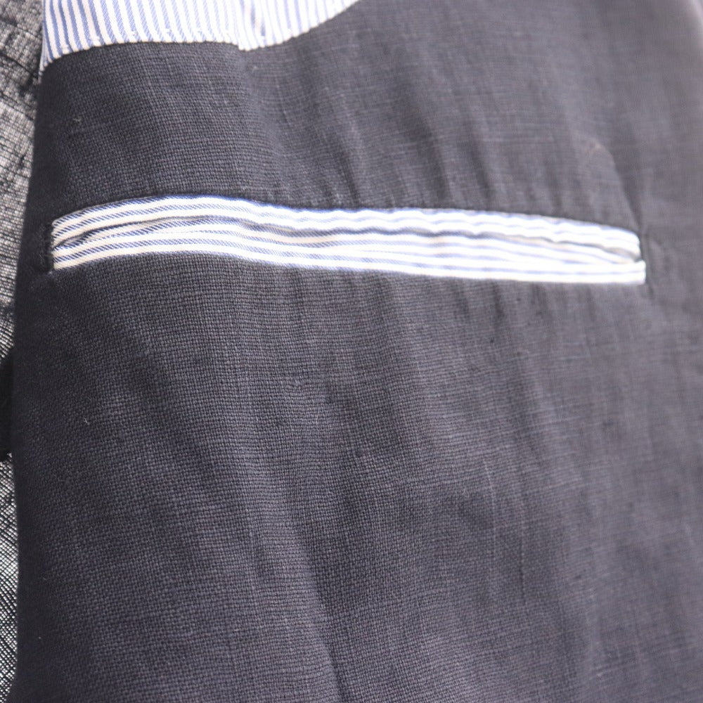 ■ UNITED ARROWS ユナイテッドアローズ テーラードジャケット 長袖 アウター 襟 フロントボタン 胸ポケット メンズ S ダークネイビー