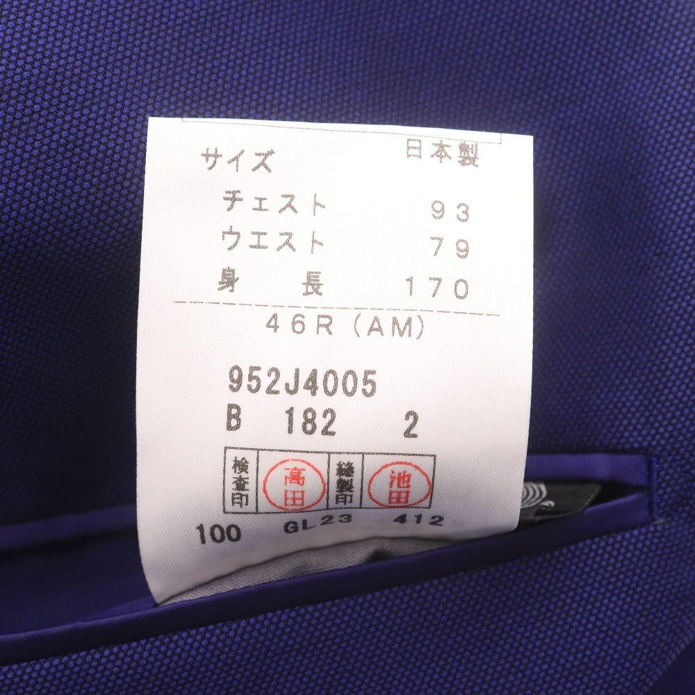■ WORLD'S BESPOKE REDA 1865 Tailored Jacket, Long Sleeve, Outerwear, Chest Pocket, Collar Buttons, Made in Japan, Men's, Size 46R/AM (Size M), Navy