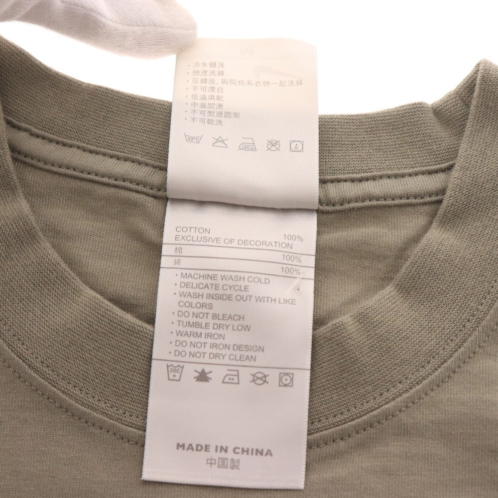 ■ NIKE ナイキ 天明屋尚筆 限定コラボ Tシャツ 半袖 トップス 2005年 天明屋尚筆柄 ロゴ プリント メンズ M カーキグレー タグ付き