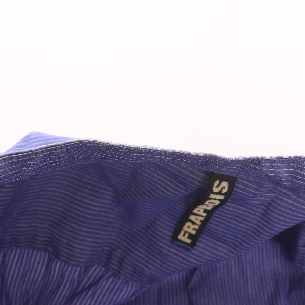 ■ フラボア シャツ 長袖 トップス ストライプ ポケット メンズ ブルー