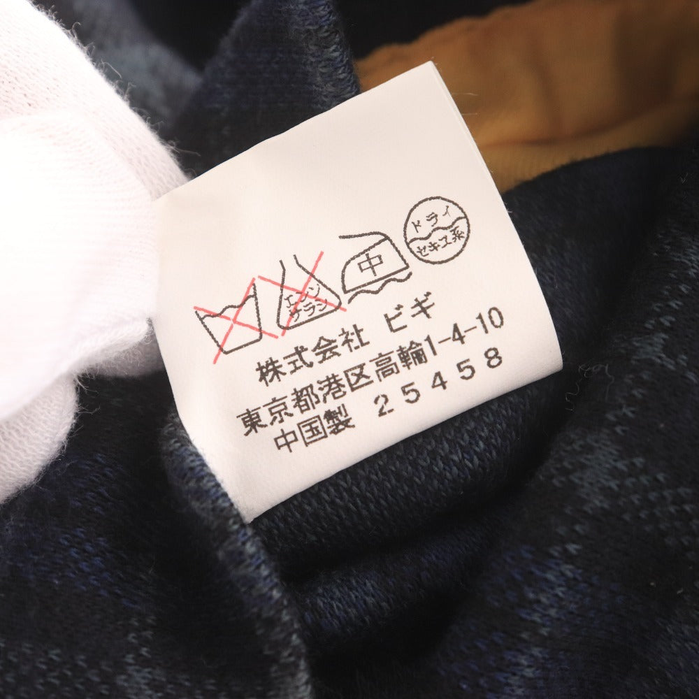 ■ フラボア ジャケット アウター チェック 切り替え メンズ グリーン イエロー