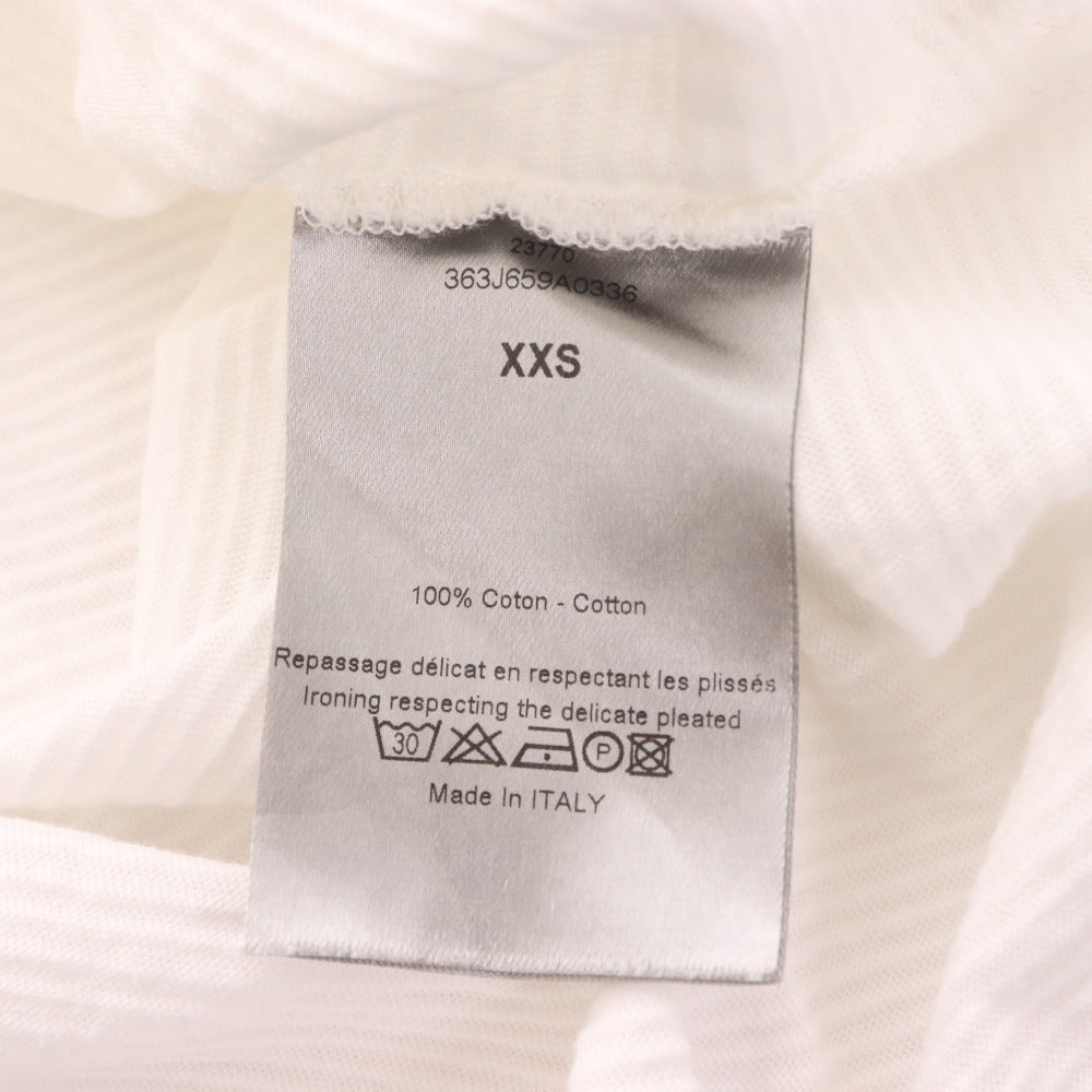 ■ Dior Short Sleeve Ruffle Top, Men's, XXS, White