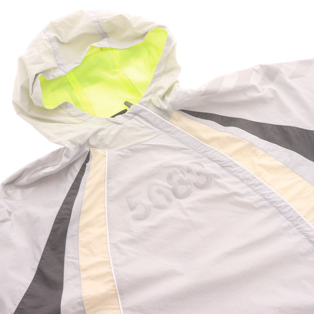 ■ ウィリーチャバリア x hummel ナイロンジャケット 5683 TRAINING WIND BREAKER 長袖 アウター フード付 シャカシャカ メンズ L 未使用