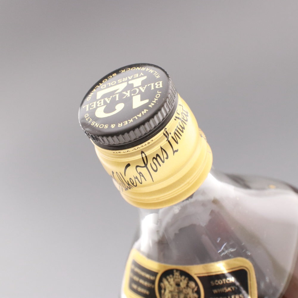 ■ 酒 ウイスキー ジョニーウォーカー ブラックラベル スコッチ アルコール 750ml 43度 未開栓 未使用 箱付き