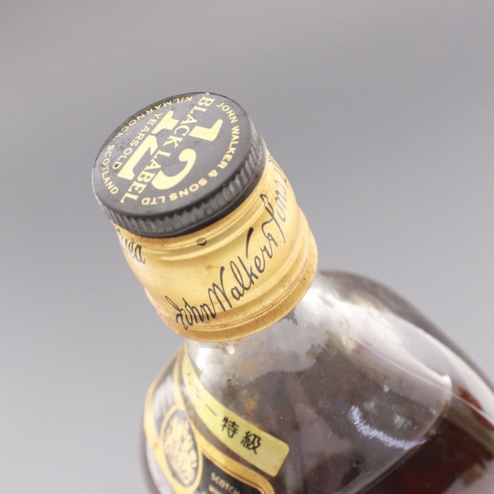 ■ 酒 ウイスキー ジョニーウォーカー ブラックラベル 12年 スコッチ アルコール 750ml 43度 未開栓 未使用 箱付き