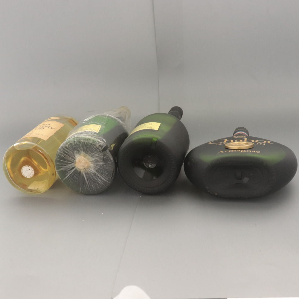 ■ 酒 ブランデー 焼酎 4本セット まとめ売り シャボー ナポレオン アルマニャック コニャック ルイロワイエ 未開栓 未使用 箱付き含む