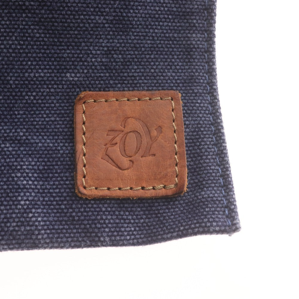 ■ ゾーイ ボストンバッグ バッグ 鞄 ショルダー レザー持ち手 デニムキャンパス ゴルフ メンズ レディース ブルー