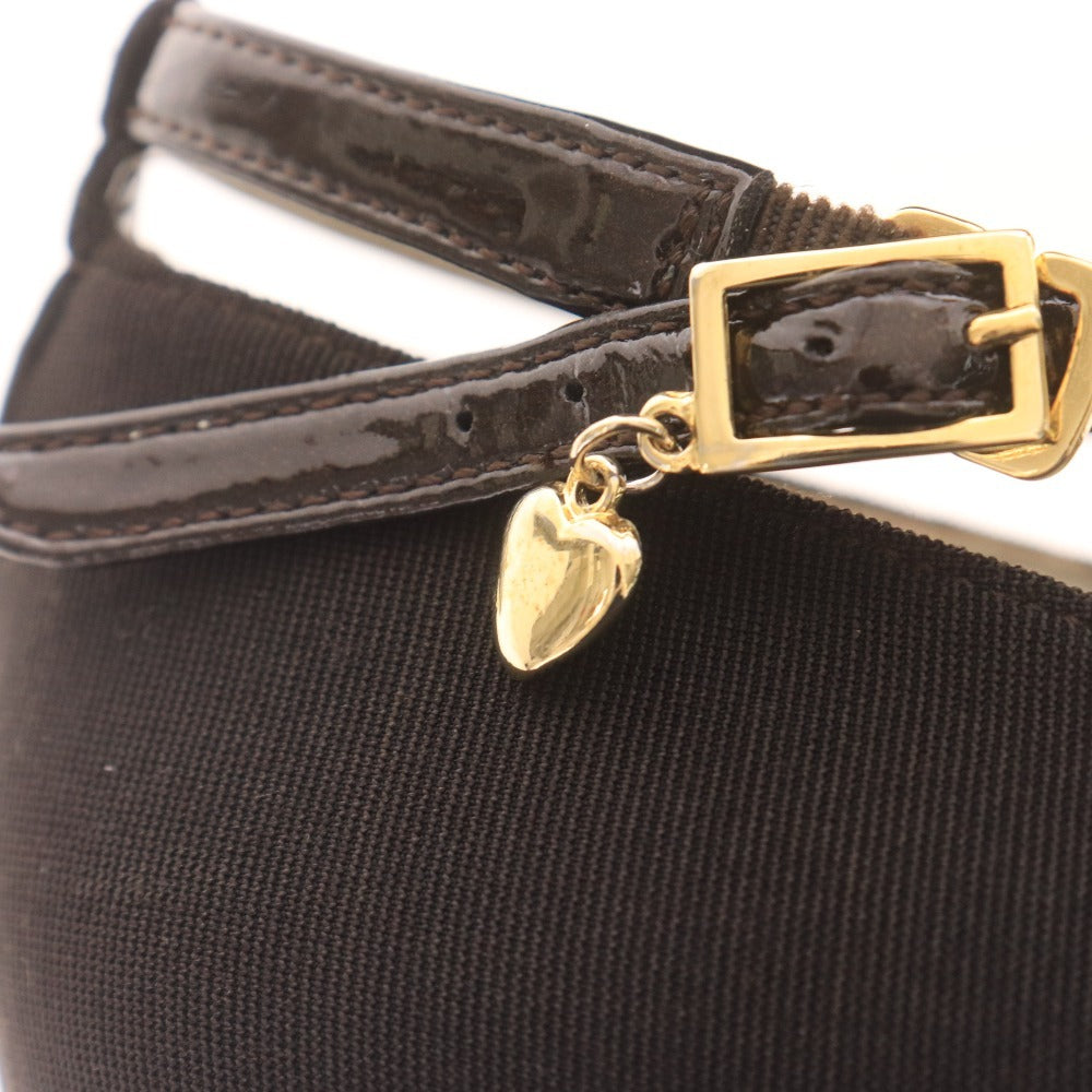 ■ イナバ t.inaba パンプス 3804 靴 Tストラップ ウェッジソール ラウンドトゥ 日本製 レディース 24.5 ダークブラウン 箱付き