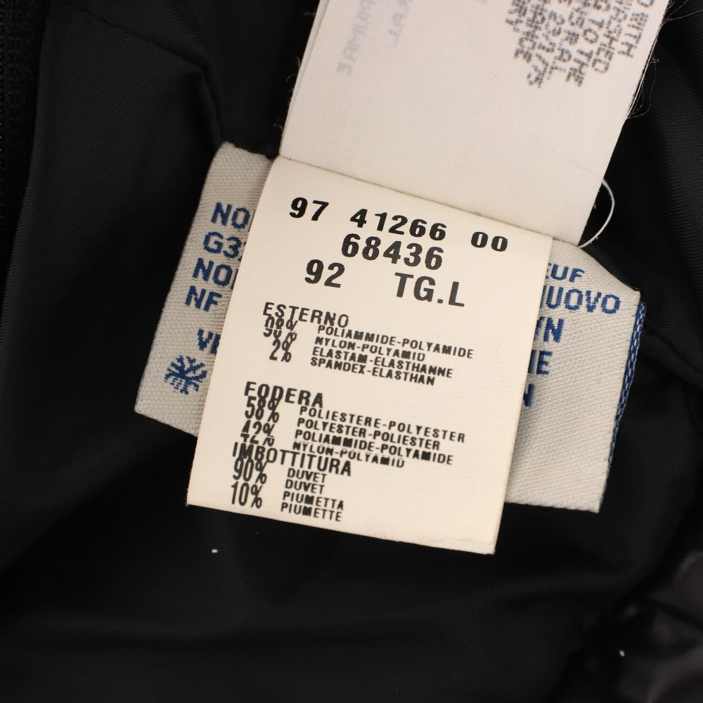 ■ MONCLER モンクレール ダウンジャケット アウター 上着 ファスナー フード メンズ L ブラック