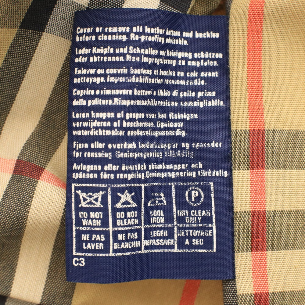 ■ Burberrys バーバリー トレンチ コート アウター 裏地 ノバチェック ボタン ポケット メンズ ベージュ