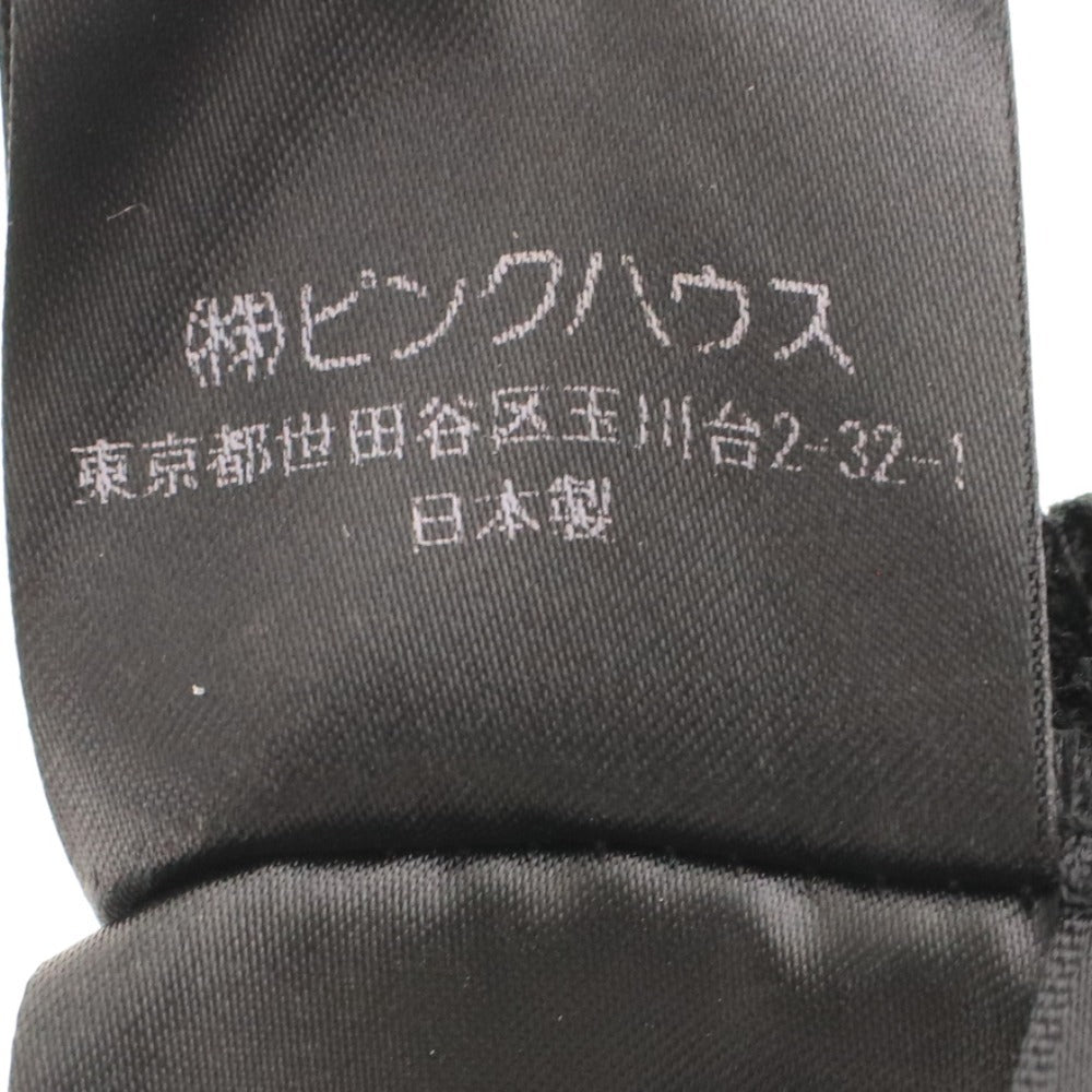 ■ インゲボルグ ブラウス 長袖 トップス レース ハイネック フリル レディース S ブラック