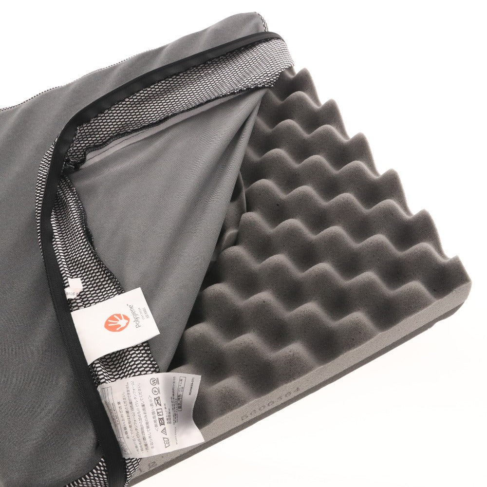 ■ 昭和西川 ムアツ クッション 座布団 グレー カバー付き