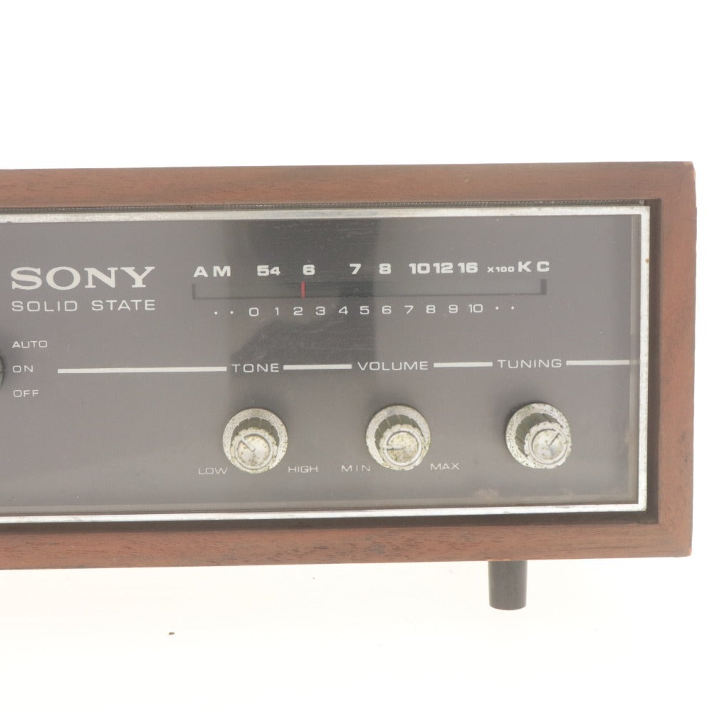 ■ SONY ソニー AMラジオ 時計 8RC-49 1967年 木製 ヴィンテージ クロックラジオ 昭和レトロ 動作確認済み