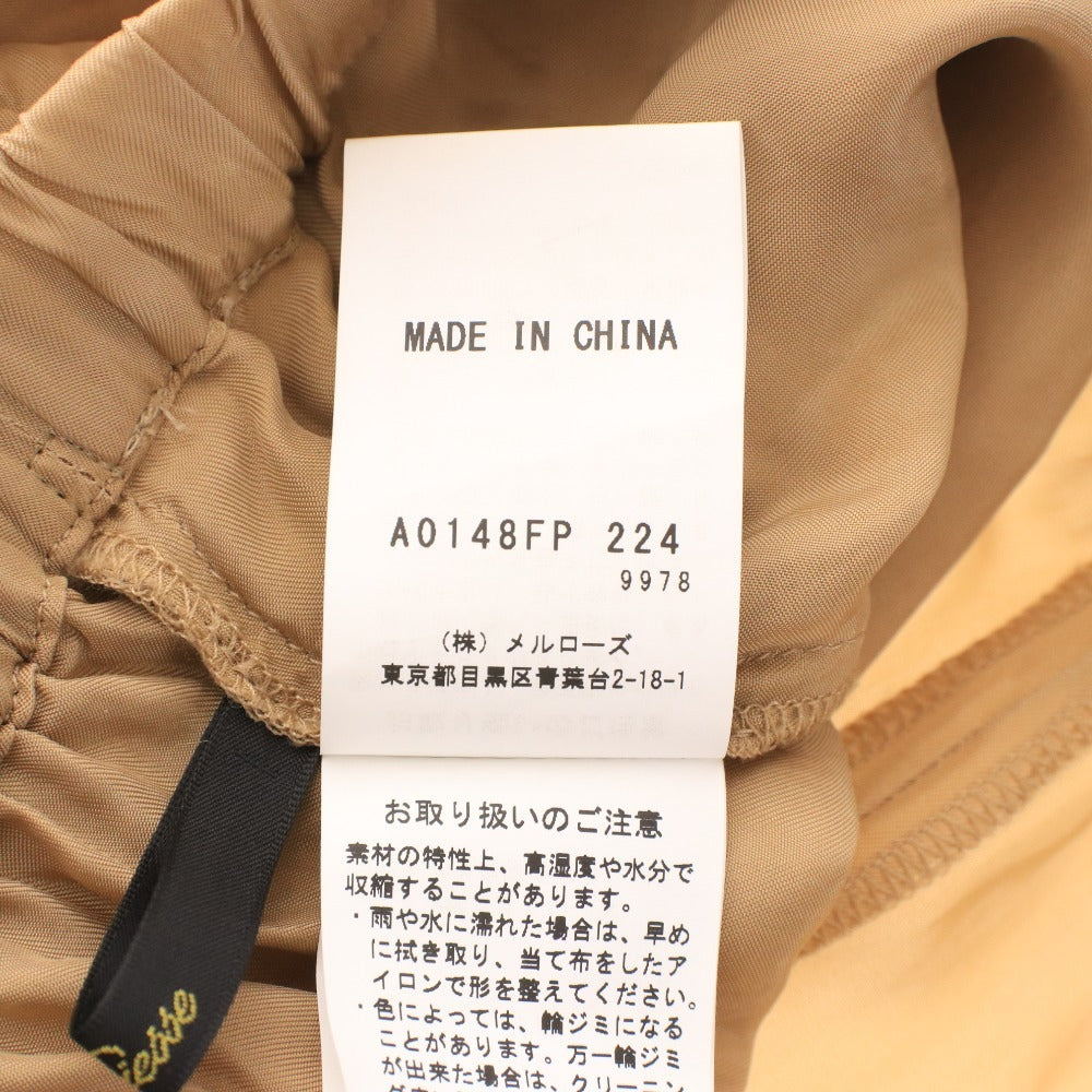 ■ Liesse Pants A0148FP 224 Bottoms with Pockets, Women's, Light Brown