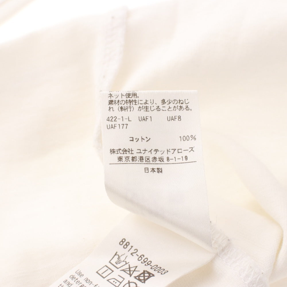 ■ ロエフ カットソー 長袖 トップス 無地 シンプル レディース ホワイト