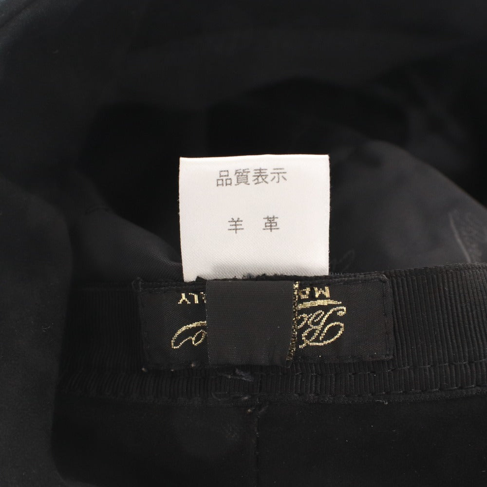 ■ ボルサリーノ ハット 帽子 ワンポイント メンズ 58 M ブラック