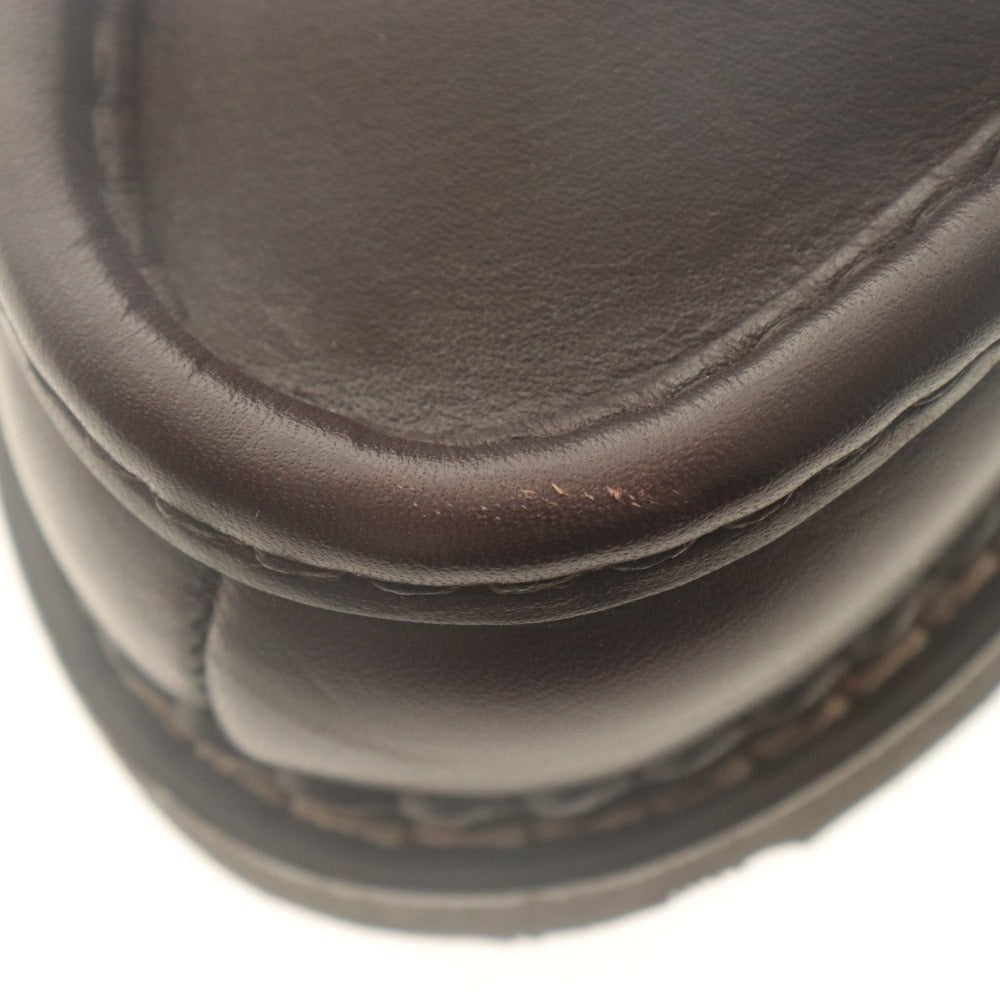 ■ Paraboot Tyrolean Shoes Leather Michael 715612 Men's 40 (equivalent to 24.5~25cm) Cafe/Dark Brown With Box and Bag