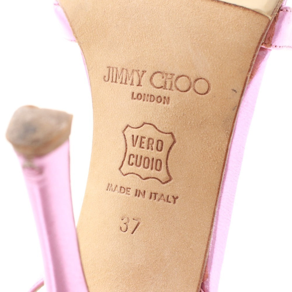 ■ Jimmy Choo sandals, high heels, women's, size 37 (equivalent to 24cm), pink