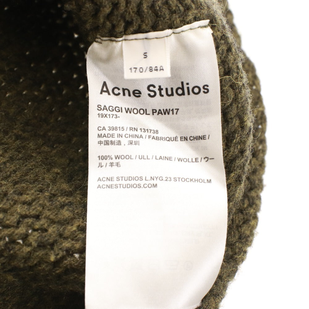■ Acne Studios Knit Dress, High Neck, Women's, Size S, Khaki