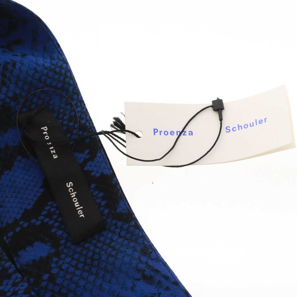 ■ プロエンザスクーラー スカート ボトムス パイソン ひざ丈 レディース 0 (XS相当) ブルー タグ付き 未使用