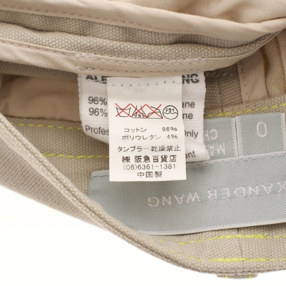 ■ ALEXANDER WANG ショートパンツ ミニ ボトムス レディース 0 (XS相当) アイボリー