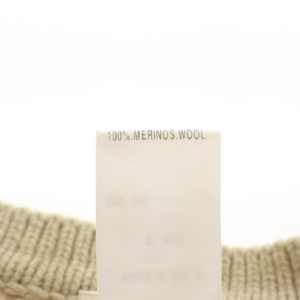 ■ Chloe Chloe sweater, long sleeves, knit top, all-over print, merino wool, made in Italy, women's, size XS, beige