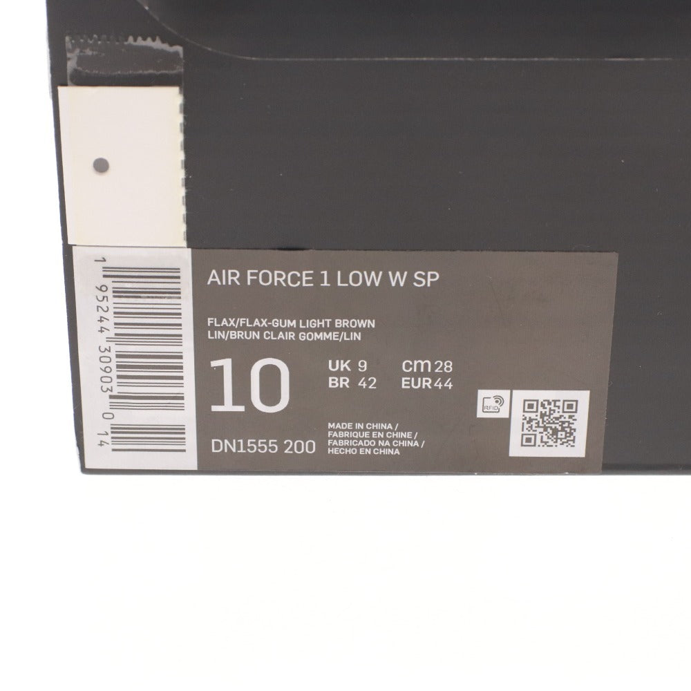 ■ NIKE×Supreme Sneakers Shoes DN1555-200 AIR FORCE 1 LOW W SP Men's 28.0cm Brown With Box Unused