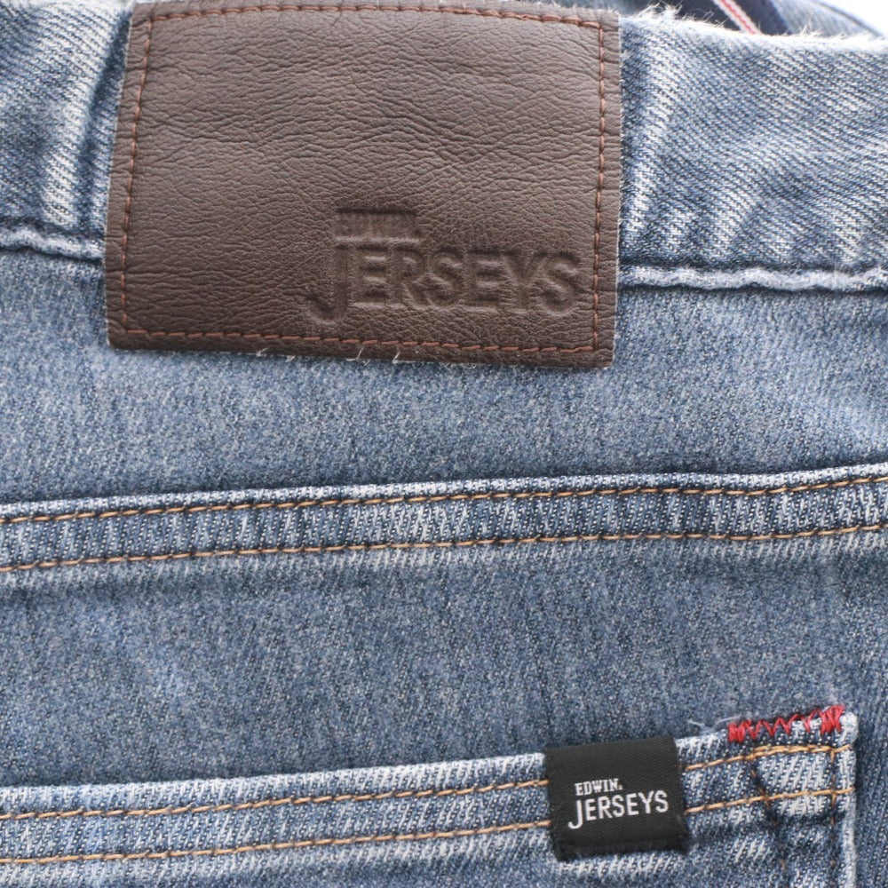 ■ EDWIN エドウィン ジーンズ パンツ ボトムス ジャージーズ ER03 ファスナー ポケット メンズ M ネイビー系 未使用