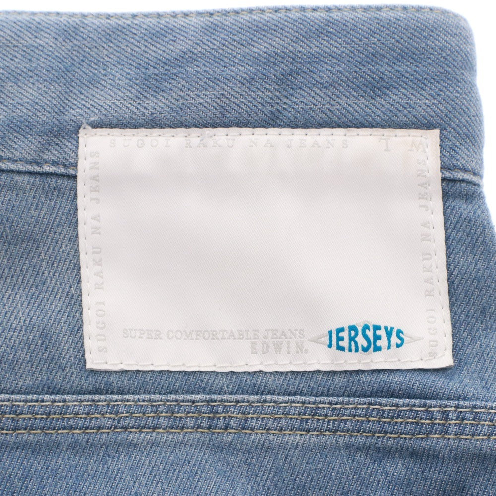 ■ EDWIN Jeans Pants Bottoms JERSEYS ERWP7C Cool Model Zipper Pockets Men's M Navy Unused